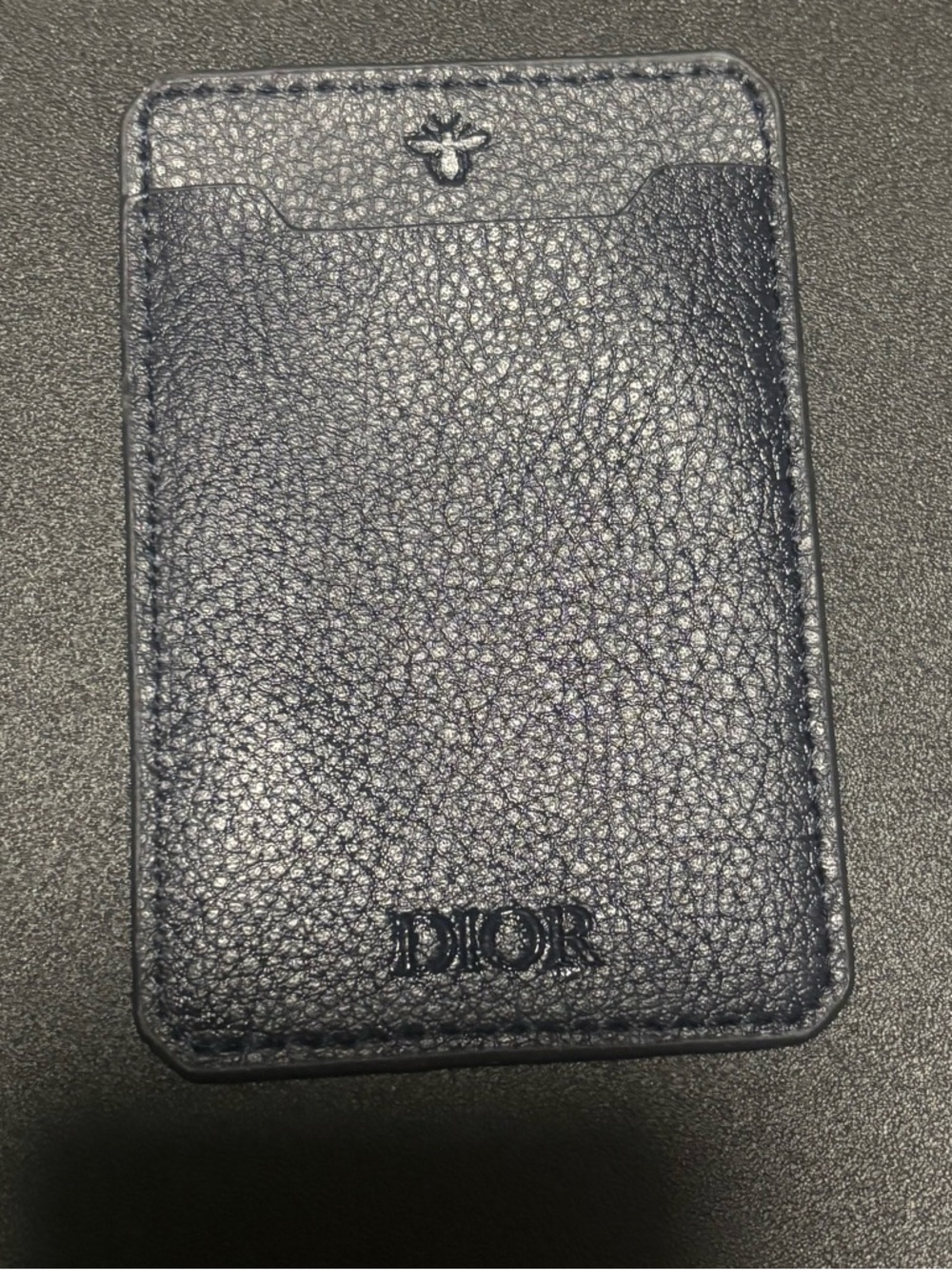 Dior Beaute Fragrances Smartphone Card Holder Navy Porte-Carte - Picture 3 of 4